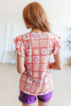 Load image into Gallery viewer, Supermarket Flowers Flutter Sleeve Top
