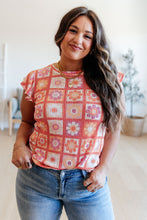 Load image into Gallery viewer, Supermarket Flowers Flutter Sleeve Top