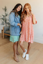 Load image into Gallery viewer, Rodeo Lights Dolman Sleeve Dress in Coral Floral