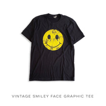 Load image into Gallery viewer, Vintage Smiley Face Graphic Tee