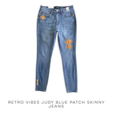Load image into Gallery viewer, Retro Vibes Judy Blue Patch Skinny Jeans