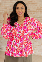 Load image into Gallery viewer, Smile Like You Mean It Floral Peplum