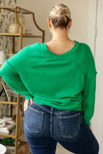 Load image into Gallery viewer, Very Understandable V-Neck Sweater in Green
