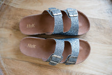 Load image into Gallery viewer, Glitter Journey Sandals in Pewter