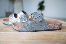 Load image into Gallery viewer, Glitter Journey Sandals in Pewter