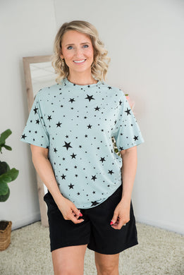 Into the Stars Top in Green