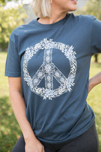 Load image into Gallery viewer, Floral Peace Graphic Tee