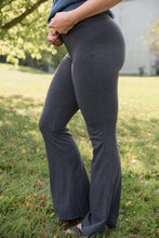 Load image into Gallery viewer, Stand by Me Flare Yoga Pants in Charcoal