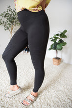 Load image into Gallery viewer, Just Wait Moto Leggings