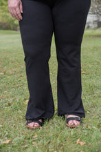 Load image into Gallery viewer, Small Changes Flare Yoga Pants in Black