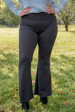 Load image into Gallery viewer, Stand by Me Flare Yoga Pants in Charcoal