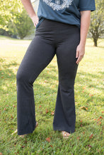 Load image into Gallery viewer, Stand by Me Flare Yoga Pants in Charcoal