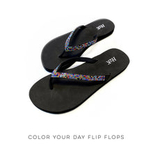 Load image into Gallery viewer, Color Your Day Flip Flops