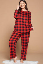 Load image into Gallery viewer, Just For You Plaid Lounge Top