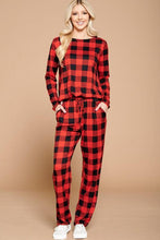 Load image into Gallery viewer, Just For You Plaid Lounge Top