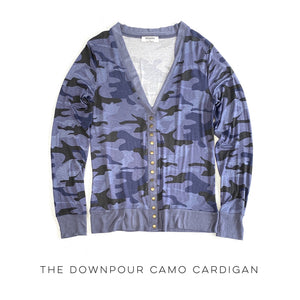 The Downpour Camo Cardigan