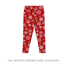 Load image into Gallery viewer, My Winter Snowflake Leggings