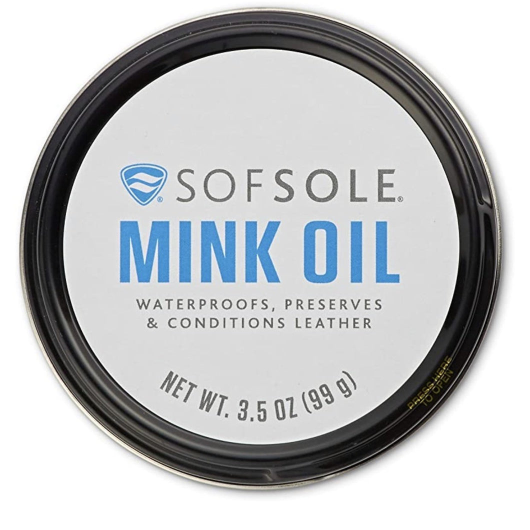 Sof Sole Mink Oil for Conditioning and Waterproofing Leather