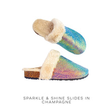 Load image into Gallery viewer, Sparkle &amp; Shine Slides in Champagne