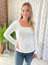 Load image into Gallery viewer, All Squared Away Top in Ivory