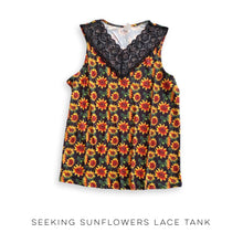 Load image into Gallery viewer, Seeking Sunflowers Lace Tank