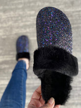 Load image into Gallery viewer, Sparkle &amp; Shine Slides in Black