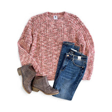 Load image into Gallery viewer, Way to Be Knit Sweater in Mauve