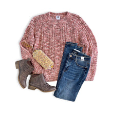 Load image into Gallery viewer, Way to Be Knit Sweater in Mauve