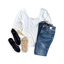Load image into Gallery viewer, All Squared Away Top in Ivory