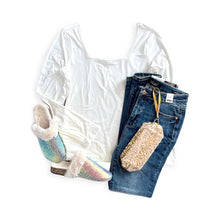 Load image into Gallery viewer, All Squared Away Top in Ivory
