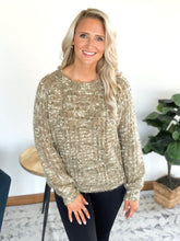 Load image into Gallery viewer, Way to Be Knit Sweater in Olive