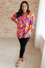 Load image into Gallery viewer, Lizzy Top in Hot Pink Floral
