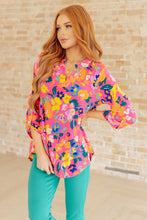 Load image into Gallery viewer, Lizzy Top in Hot Pink Floral