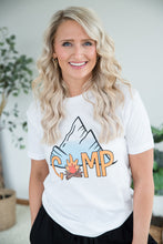 Load image into Gallery viewer, Camp by the Mountains Graphic Tee