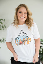 Load image into Gallery viewer, Camp by the Mountains Graphic Tee