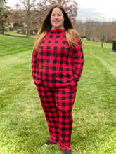 Load image into Gallery viewer, Just For You Plaid Lounge Top