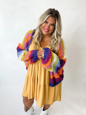 PREORDER- CHARLOTTE RAINBOW CARDIGAN