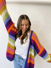 Load image into Gallery viewer, PREORDER- CHARLOTTE RAINBOW CARDIGAN