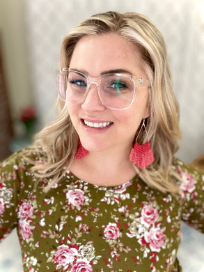 My Radiant Red Tassel Earrings